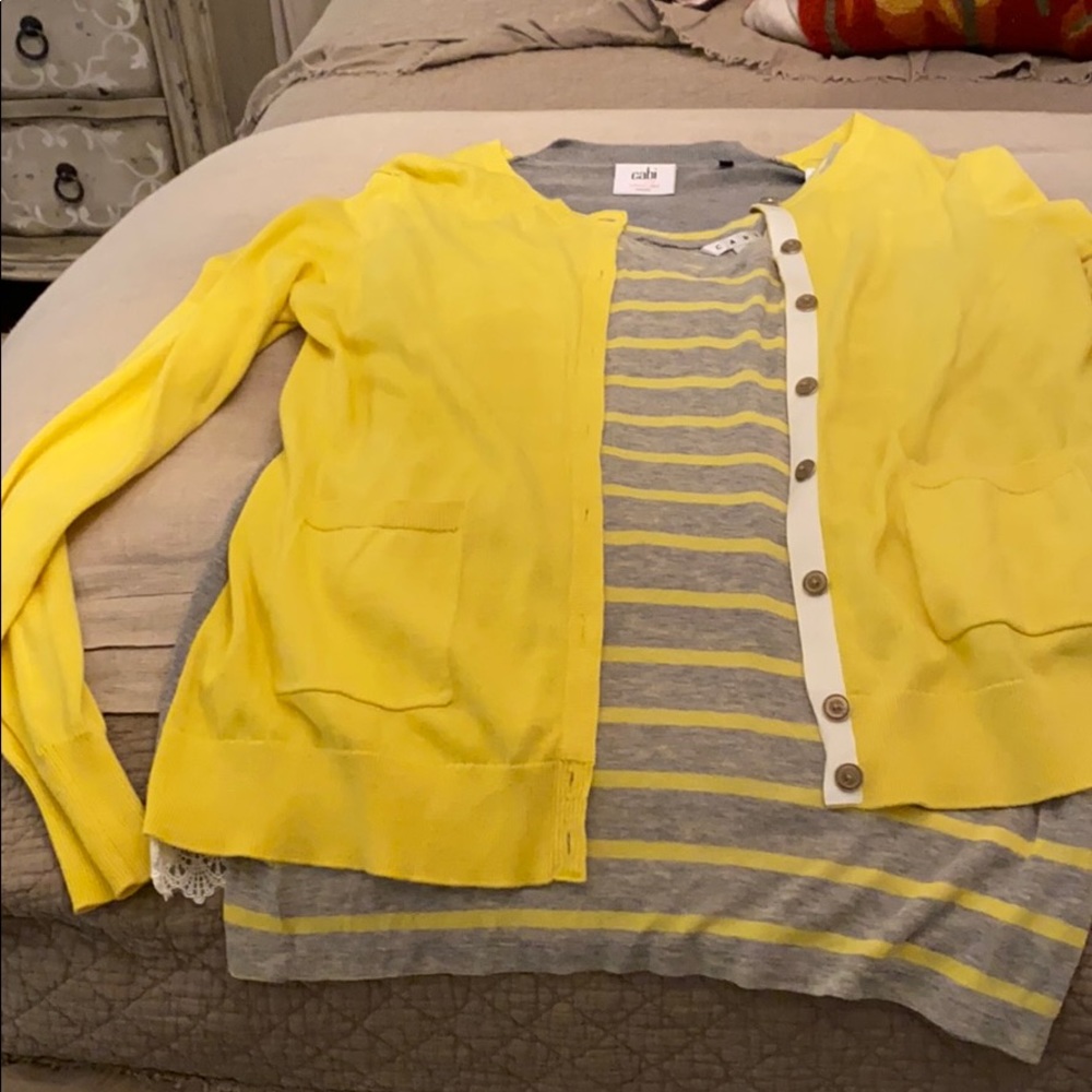Cabi cardigan and top matching